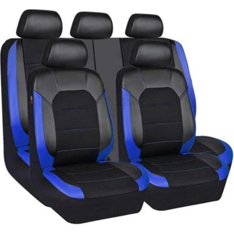 Autositzbezüge – Sitzschoner – Innenraumpflege – Airbag-kompatibel – Komplettset – Blau (1/5)