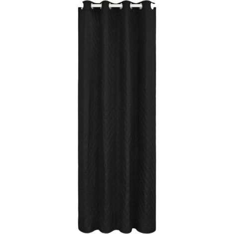 Rideau en tissu épais pour la chaleur hivernale-Noir 100 200 cm (1/2)