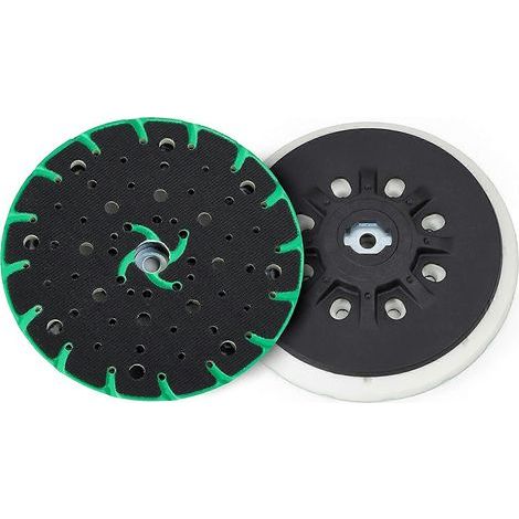 Plateau de ponçage 150 mm avec aspiration des poussières - Filetage de raccordement M8 - Disque dur de remplacement (1/5)