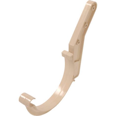 Nicoll – Crochet chevron orientable en plastique pour gouttière LG25 – Couleur sable – Fixation sur chevrons – Usage professionnel