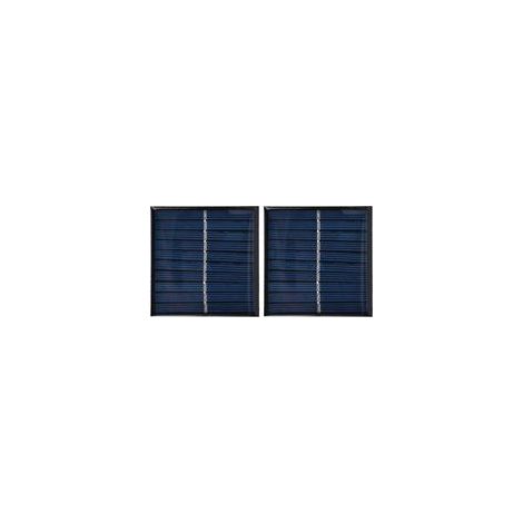 Lot de 2 mini panneaux solaires portables, cellules encapsulées, époxy, flexibles, à monter soi-même, 0,7 W, 5 V, 0 à 140 mA (1/4)