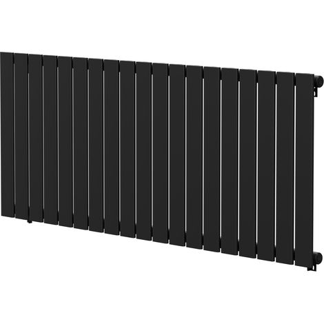Colore Hudson Matt Black 600mm x 1440mm Single Panel Radiator (1/5)