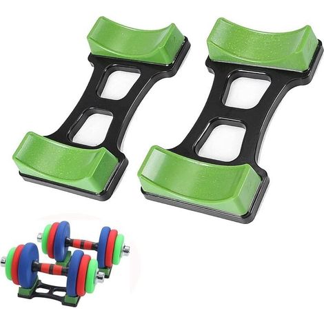 2 Pièces Plancher Remise Haltère Support, Dumbbell Holder, Anti-Usure Haltère Support, pour Utilisé pour Placer des Haltères, Fitness à Domicile (1/5)