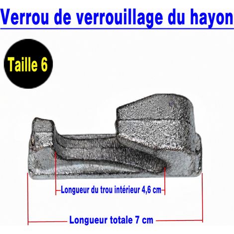 Verrou de porte arrière pour camion et conteneur - Modèle N° 6 (Base) 6 100 g – Livraison gratuite