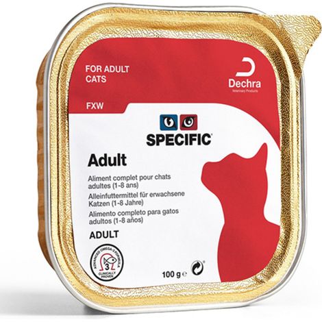 Alimentation spcifique Hiro pour chats FXW adulte, 4 x 7 x 100 gr