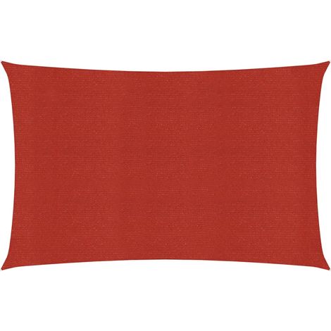 Voile d'ombrage Voile de parasol - 160 g/m² Rouge 2,5x5 m PEHD BV380135 - BonneVie (1/5)