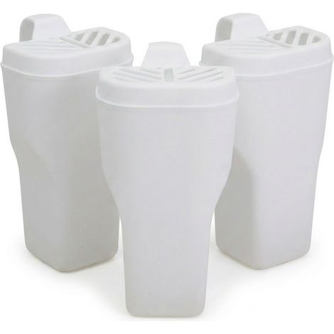 Set 3 Evaporatori per Termosifoni Plastica BIANCO Moderno con Gancio Umidificatore d'Ambiente Verticale Vaschetta Acqua Salvaspazio per Caloriferi Casa e Ufficio Altezza 20.5 cm ARIA SANA (1/5)
