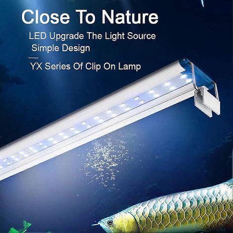 Éclairage LED 15 W pour aquarium, extensible et étanche, pour plantes aquatiques, prise CN 220 V (1/3)