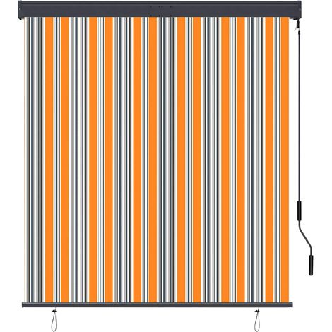 Maison Exclusive - Tenda a Rullo per Esterni 140x250 cm Giallo e Blu (1/5)