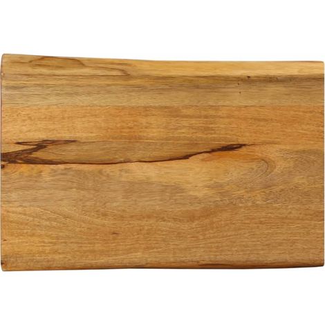 Tablero de mesa borde natural madera maciza mango 60x40x3,8 cm vidaXL