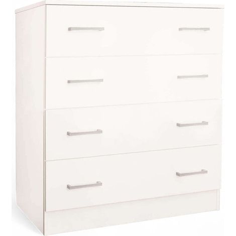 Cassettiera 80x45x91h cm da interno casa a 4 cassetti in legno nobilitato bilaminato Linea Classic (1/3)