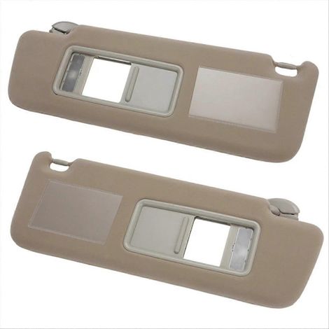 Paar Auto-Sonnenblenden mit Spiegel und LED-Beleuchtung für Toyota Land Cruiser J12 Prado LC120 2003-2009 74310-6A02JXLGV (1/5)