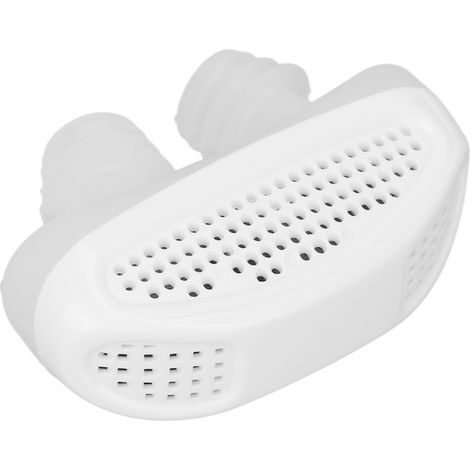 Dispositif Anti-Ronflement en Silicone Souple, Réutilisable avec 2 Évents, pour Spa et Salon de Beauté, Blanc (1/5)
