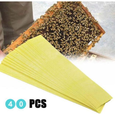 Bandes Acariens - Fluvalinate - Pour Lutte Contre Varroa Dans Ruches - 40 Pièces (1/4)