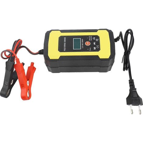 Batterieerhaltungsgerät mit LCD-Anzeige, 12 V, 6 A, für Motorrad, LKW, Rasenmäher