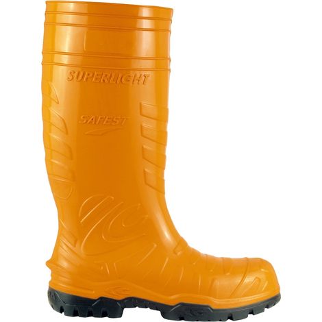 PALESE PU STIEFEL W12 COFRA ORANGE/SCHWARZ EN ISO 20345:2011 S5 CI SRC, Gr.46 (1/2)