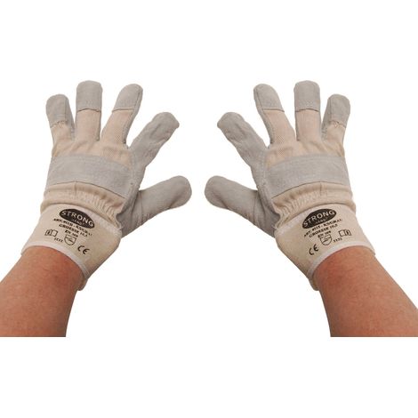Guanti da lavoro BGS in pelle foderati taglia 10,5 - 9957