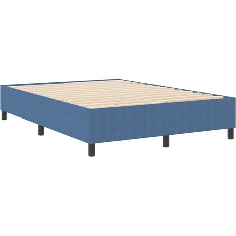 Maison Exclusive - Plattformbettgestell Blau 140 x 190 cm Cordsto