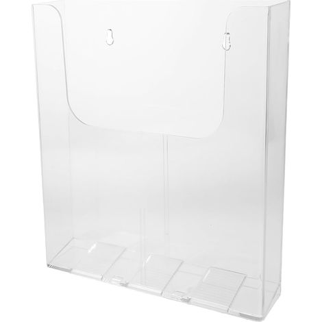 Organisateur Mural Acrylique Transparent A4 pour Documents et Magazines, Rangement Suspendu sans Rayures, Design Minimaliste pour Maison et École (1/5)