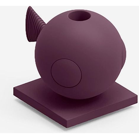 Vaso design da esterno in polietilene per giardini Fugu - Viola (1/4)