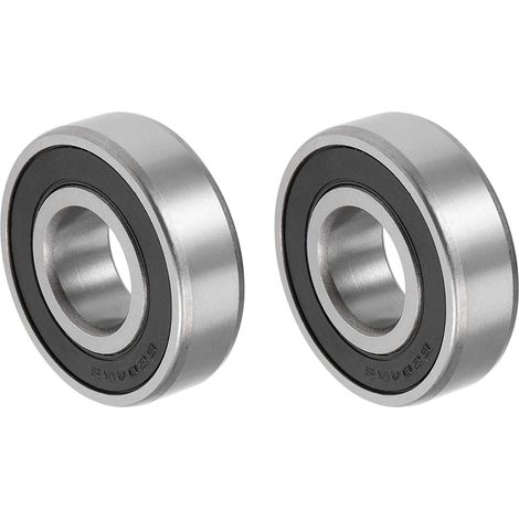 LaBlanc - Cuscinetti a sfere 6204-2RS 20x47x14mm x 2 pezzi in acciaio al carbonio per macchine utensili, [doppia tenuta] (1/5)