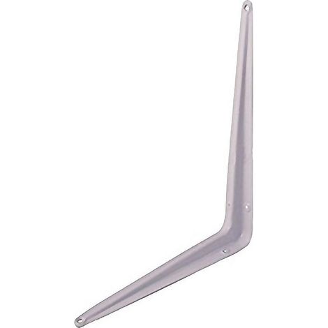 AMIG palomilla 200x150 blanca , Angulo para soporte de tablas y estanterías. Medidas: 200x150mm. Con nervio intermedio. Color Blanco epoxy. Resistencia hasta 30 kg de peso. (1/2)
