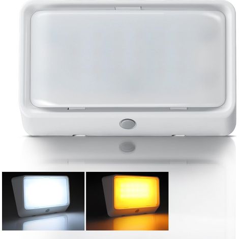 Éclairage de Porche Extérieur Camping-Car 12V LED Lampe avec Interrupteur 410LM 2CCT et Veilleuse Rouge IP66 Étanche pour Caravane Camion Auvent (1) (1/5)