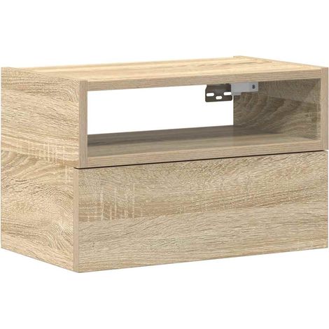 Maison Exclusive - Wand-Nachttisch Sonoma-Eiche 45x26x28,5 cm
