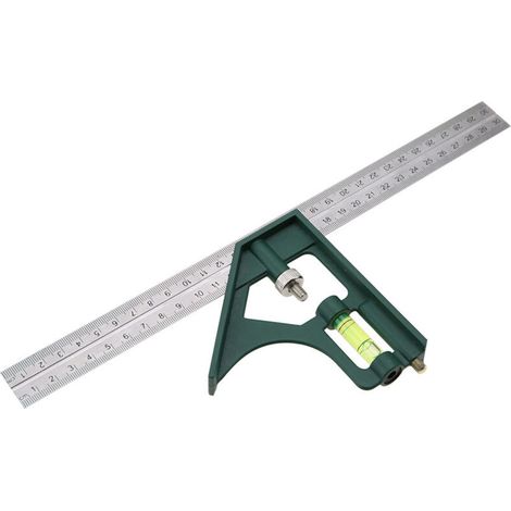 Règle d'angle carré réglable en acier inoxydable 300 mm pour le marquage du travail du bois (1/5)