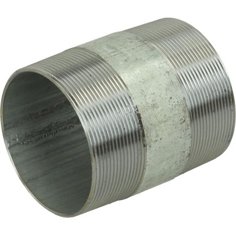 Nipple double galvanisé 4'' x 100 mm