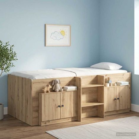 vidaXL Bed Cabinet 2 pcs Artisan Oak 66 x 35 x 48 cm Engineered Wood