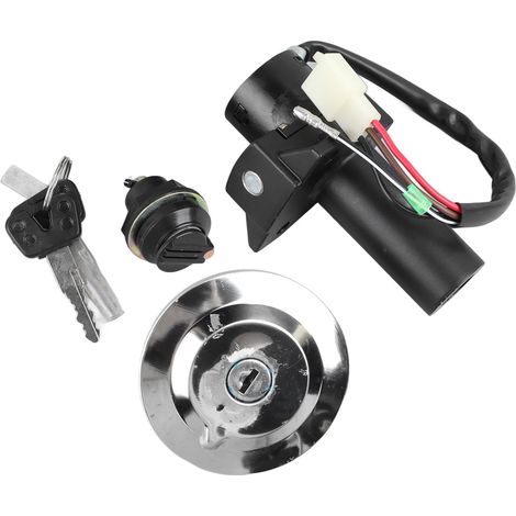 Bouchon de réservoir d'essence en alliage d'aluminium avec verrou et 2 clés, compatible avec YBR. (1/5)