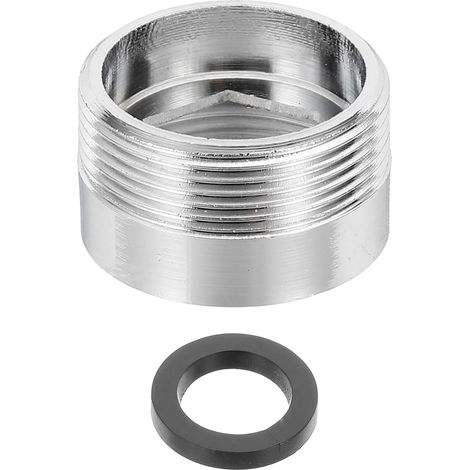 Adaptateur De Mousseur De Robinet, Femelle M20 À Mâle M22 Avec Joint, Longueur 13mm Réducteur De Robinet Aérateur, adaptateur robinet cuisine pour tuyau d'arrosage, robinet d'évier (1/5)