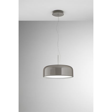 Suspension en Métal Taupe Brillant avec Technologie LED Intégrée, Variable CCT 50W, Diamètre 60 cm - Perenz Design Moderne pour votre Intérieur