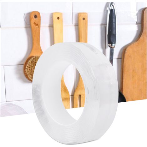 Ruban adhésif acrylique transparent double face multifonctionnel pour la maison (3 mètres) (1/5)