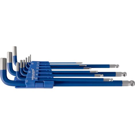 Six Pans à tête sphérique de meuleuse d'angle Stylet, 9 pièces