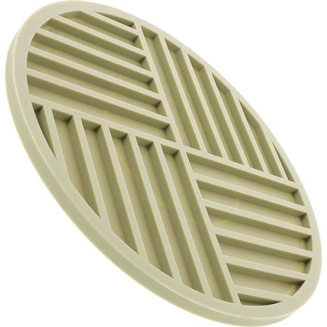 Dessous de plat rond en silicone vert 16 cm - Résistant à la chaleur et antidérapant - Protection optimale pour vos plaques de cuisson (1/5)