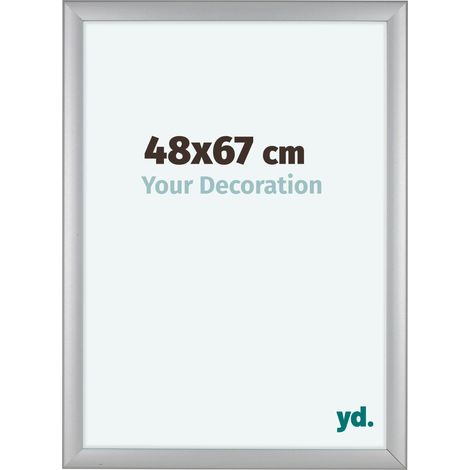 yd. - Cadre photo 48x67 - Argent Mat - MDF - Como (1/5)