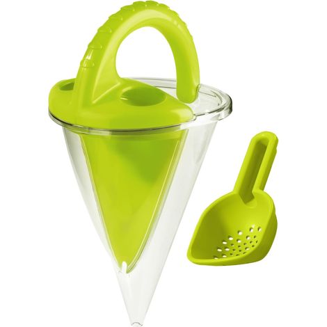 Entonnoir HABA XXL avec pelle à tamiser - Activité d'apprenti STEM ultime pour mélanger sable et eau, jouet de plage et d'extérieur pour enfants de 3 ans et plus (1/5)