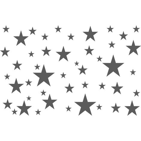 ADESIVI MURALI, FORME, SET, STELLE (1/5)