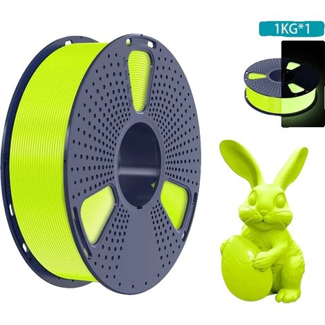 3D Filament, Leuchtet im Dunkeln, Hohe Schlagfestigkeit, leuchtendes Gelb (1/2)