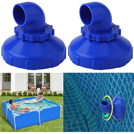 Compatible avec les raccords d'aération de buse de sortie pour piscines Intex et Bestway. (1/5)