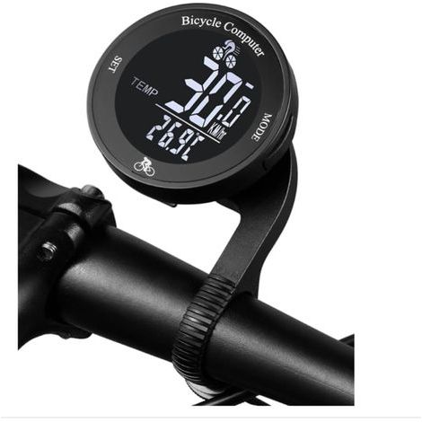 Compteur de vélo sans fil, rétroéclairage LCD, compteur de vitesse et odomètre grand écran, étanche IPX67 (1/5)