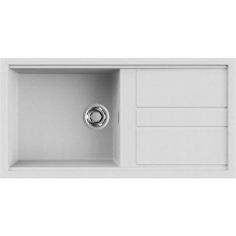 Lavello Elleci Incasso 1 vasca 100x51 Best 480 Granitek Bianco LGB48068 (1/3)