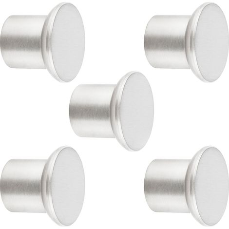5er Pack - Möbelknopf EK13 Ø 30 mm Edelstahl gebürstet Möbelknauf von SOTECH