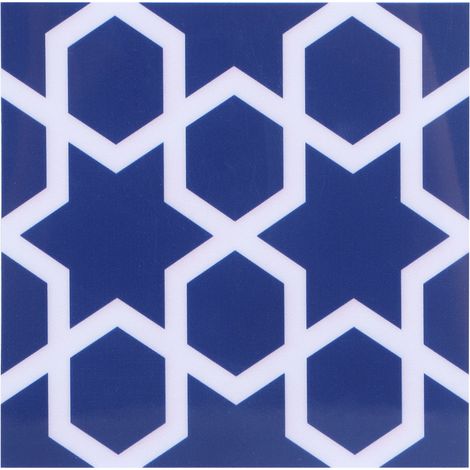 Sticker mural/sol imperméable et antidérapant 10x10cm pour cuisine et salle de bain, idéal pour la décoration intérieure (Type 4) (1/5)