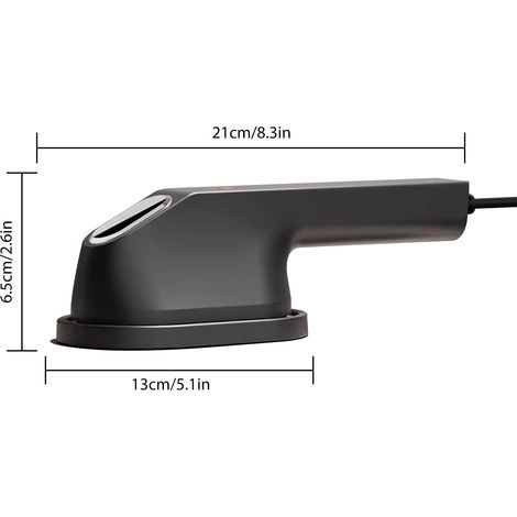 Fer à vapeur portable pour vêtements avec cintre, chauffage à température constante, anti-rides rapide, protection contre la surchauffe, compact pour la maison, les voyages, prise UE 110-240 V