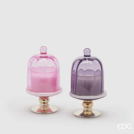 EDG, CANDELA PROFUMATA CON ALZATINA Ø9XH16CM 'NORDIC WOOD' ASSORTITA, NATALE, CASA