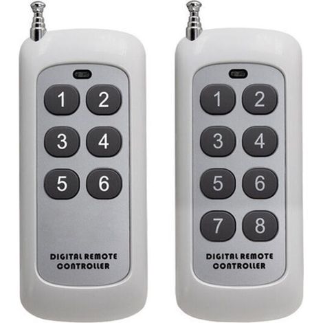 2PCS Télécommande sans fil RF 433 MHz Transmetteur pour portes de garage, lecteurs MP3 (1/4)