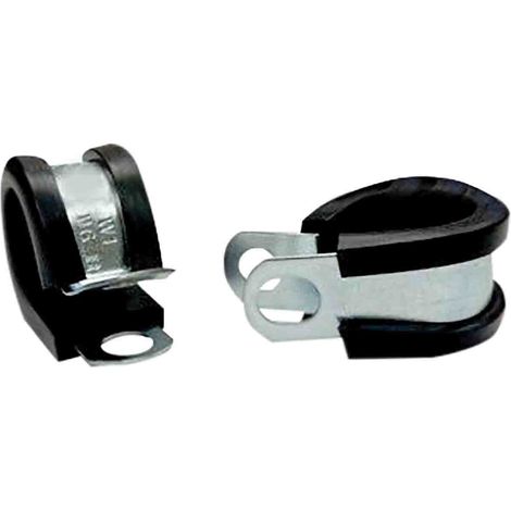 Clip en P, Acier Noir, Diamètre intérieur 8mm ( Prix pour Sachet de 20 )